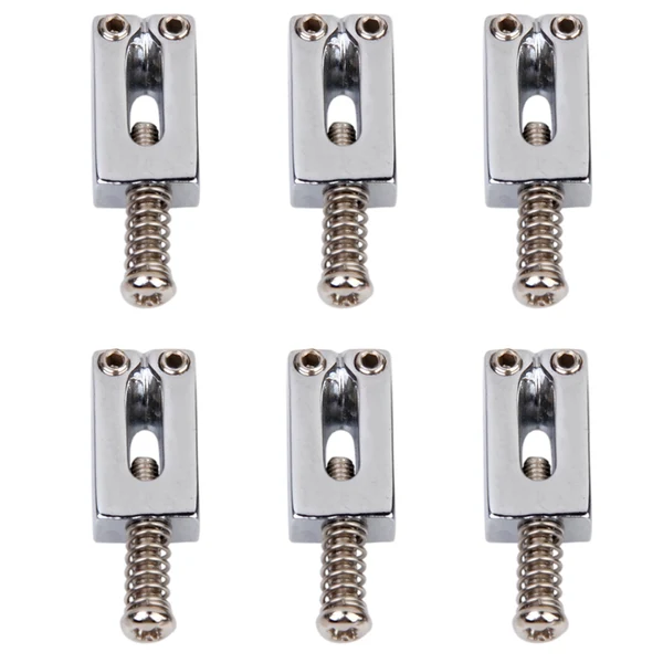 First-Class Maxbell 6pcs Electric Guitar Bridge Saddles Guitar Parts Prestigious