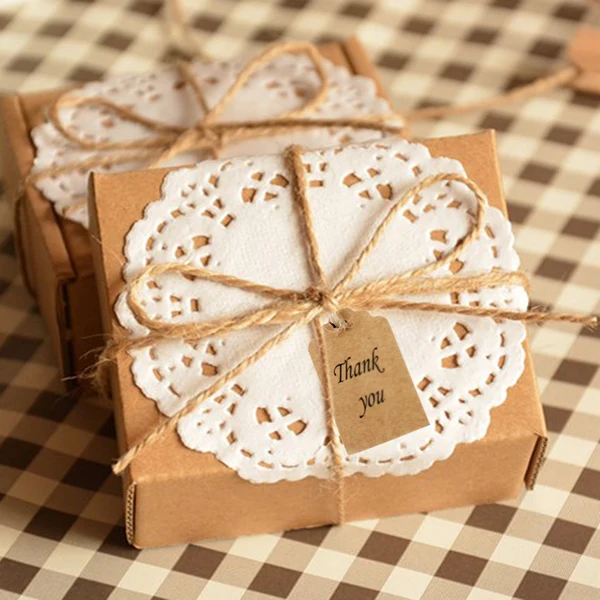Traditional Maxbell 100pcs Phenovo Kraft Paper Blank Card DIY Gift Tags Rectangle Label Brown Lightweight