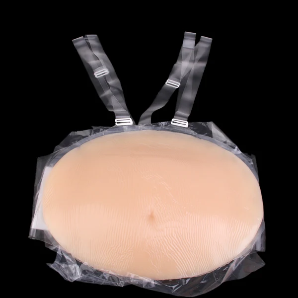 Exceptional Maxbell Silicone Fake Belly Artificial Fake Pregnancy Baby Tummy Pregnant Bump 2-3 month（1000g） Flexible
