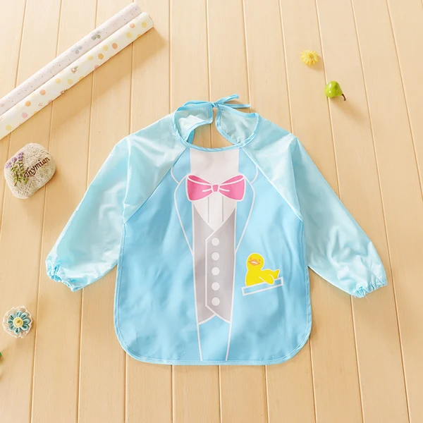 Relaxed Maxbell Kids Waterproof Cloth Lunch Feeding Apron Overclothes Full Dress Healthy