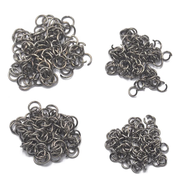 Natural Maxbell 400 pcs 5mm 6mm 7mm 8mm jump ring open connector Hematite gunmetal Responsible