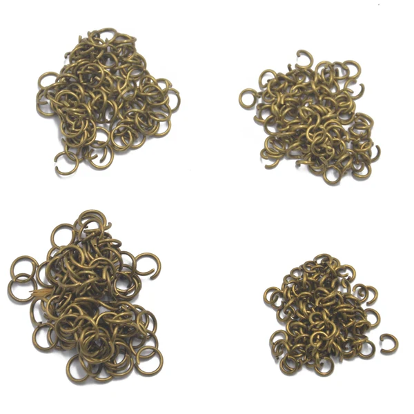 Detailed Maxbell New 400 pcs 5mm 6mm 7mm 8mm jump ring open connector Antique Bronze Smart