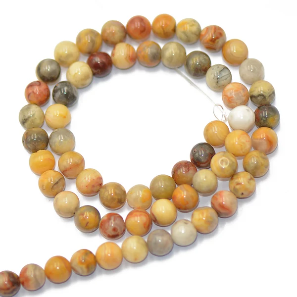 Healthy Maxbell Natural CRAZY LACE AGATE Round Gemstone Loose Beads Strand 6 mm 15 inch Modern