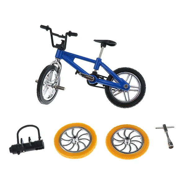 Detailed Maxbell Finger Mountain Bike BMX Fixie Bicycle Creative Toy Gift- Blue Fine Crafted
