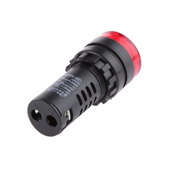 Smooth Maxbell LED Flash Alarm Indicator Signal Lamp with Buzzer AD16-22SM 12V Red Soft
