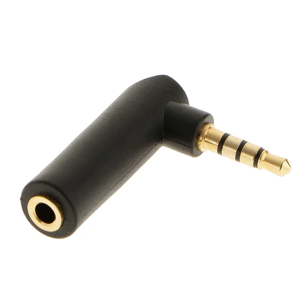 Luxury Maxbell Adapter 3.5mm Male to Female Jack Right Angled 4 pole Digital Audio Responsible