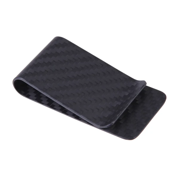 Premium Material Maxbell Carbon Fiber Money Clip Matte Black Credit Card Holder Money Wallet Elite