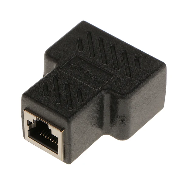 Organic Maxbell 1 to 2 Port RJ45 LAN Ethernet Network Connector Splitter Adapter Plug Functional