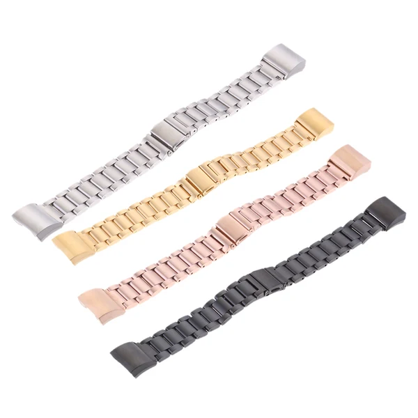 Certified Maxbell Metal Watch Bands Bracelet for Fitbit Charge 2 Rose Gold Responsible