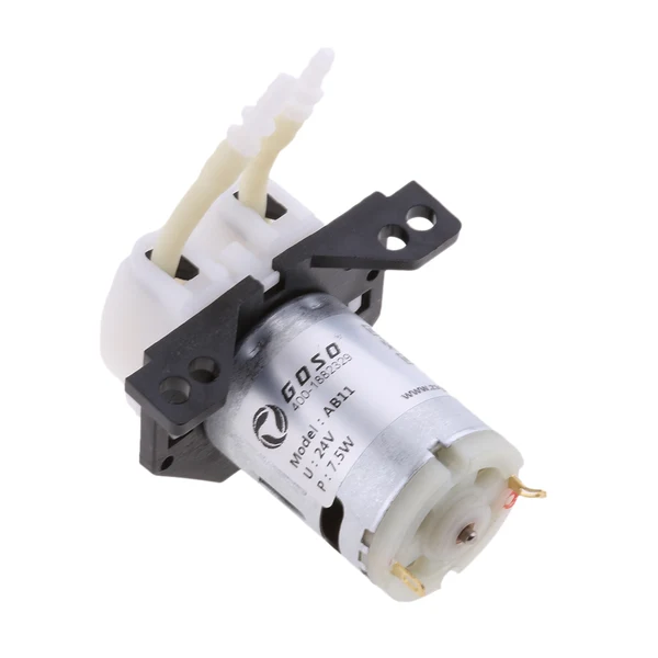 Modern Maxbell Peristaltic Miniature Dosing Pump Head Connector For Arduino Lab White 24V Breathable