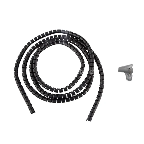 Professional Maxbell Flexible Spiral Tube Wrap Cable Wire Organizer Management 10mm black Eco-Friendly