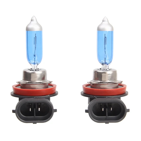 Lightweight Maxbell 2pcs H11 6000K Xenon Gas Halogen Headlight White Light Lamp Bulbs 100W 12V Green
