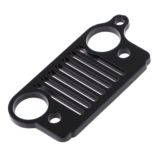 Refined Maxbell Stainless Steel Key Chain Grill for Jeep Key Ring CJ JK TJ YJ XJ-Black Classic