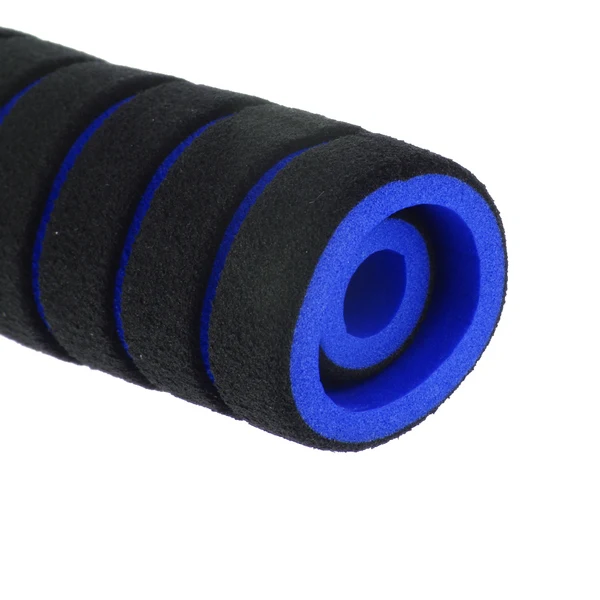 Fashionable Maxbell 4 in 1 Motorcycle Foam Nonslip Handlebar Hand Grips Cover Set Gloves Blue Environmentally Friendly