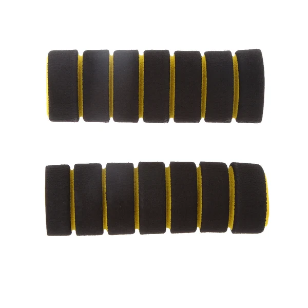 Enhanced Maxbell 4 in 1 Motorcycle Foam Nonslip Handlebar Hand Grips Cover Set Gloves Yellow Traditional