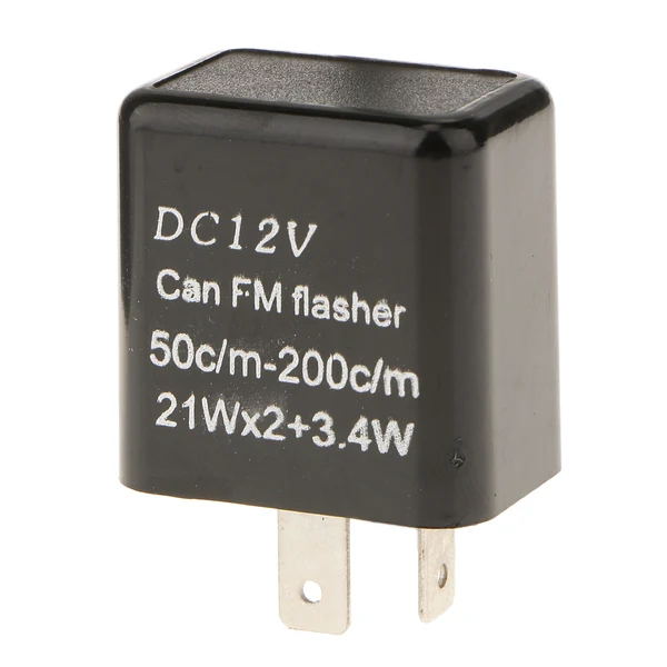 Pure Maxbell 2Pin Electronic Flasher Relay Fix For LED Turn Signal Lamps Hyper Flash 12V Premium Material