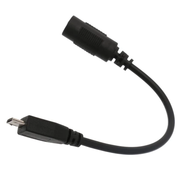 Natural Micro USB 5 Pin Male to 5.5x2.1mm Female DC Charging Convert Cable Adapter Soft