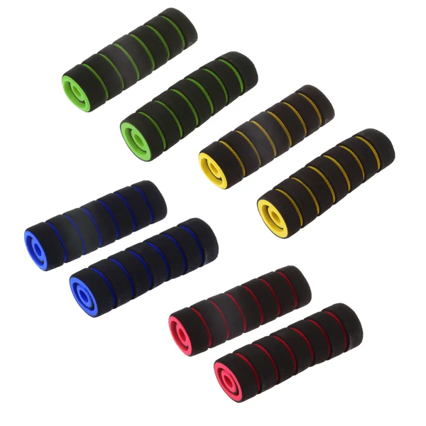 Traditional Maxbell 4 in 1 Motorcycle Foam Nonslip Handlebar Hand Grips Cover Set Gloves Red Genuine