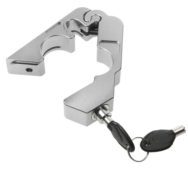 Modern Maxbell Universal CNC Motorcycle Handlebar Lock Brake Lever Lock Caps-Lock Silver Elegant