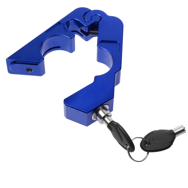 Prestigious Maxbell CNC Motorcycle Aluminum Handlebar Grip Brake Lever Throttle Lock 2 Keys Blue Functional