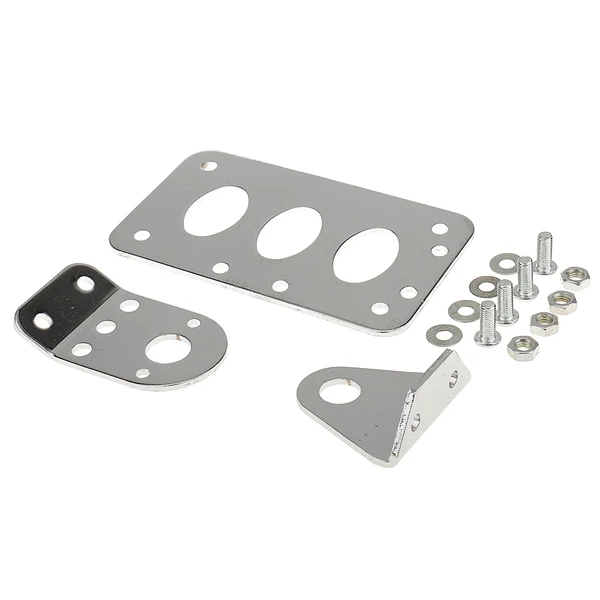 Smart Maxbell Motorcycle Side License Plate Mounting Bracket for Harley Tail Light Silver Classic