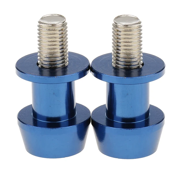 Detailed Maxbell 2x Motorcycle CNC Swingarm Swing Arm Spools Sliders Stand Bobbins 10mm Blue Efficient