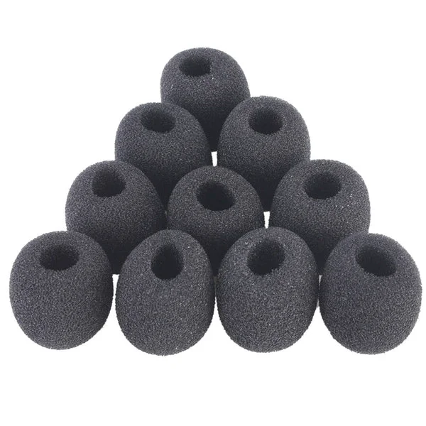 Clean Maxbell 10Pcs Small Foam Covers Windscreen Windshield for Microphone 18mm x 8mm Effective