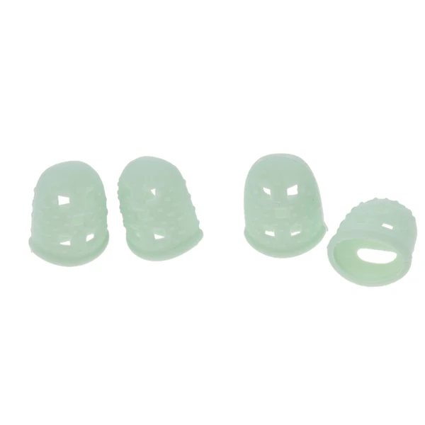 Consistent Maxbell 4 Pcs Blue Silicone Fingertip Protectors for Guitar Bass Banjo Small Flexible