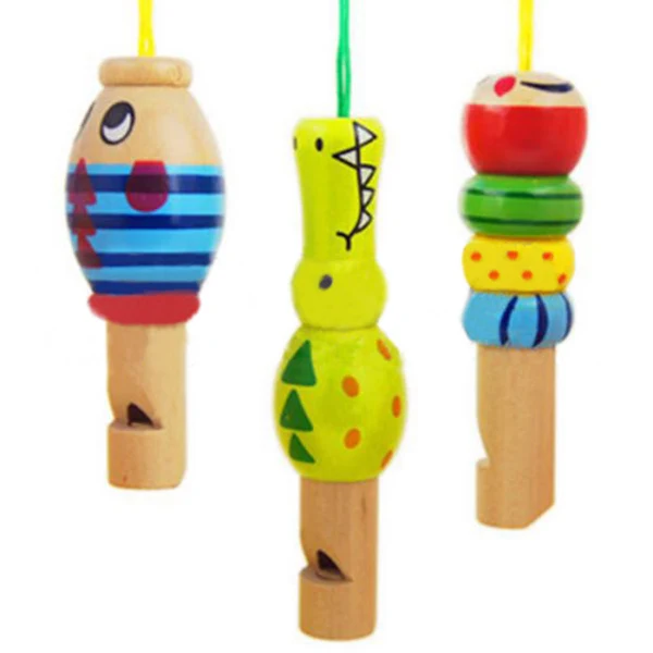 Healthy Maxbell Wooden Animal Whistle Music Instrument Toy Baby Kid Favor Educational Fast