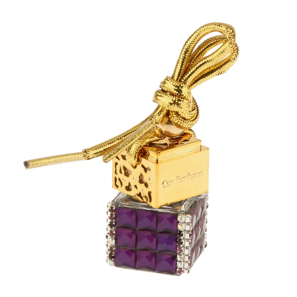 Responsible Maxbell 6ML Square Bottle Empty Perfume Bottle Car Home Hanging Charm - Dark Purple Easy-to-Use