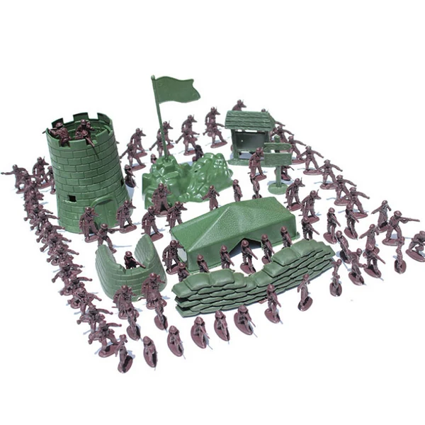Smooth Maxbell 100pcs Lot Army Combat Game Toys Soldier Set 4cm Exclusive