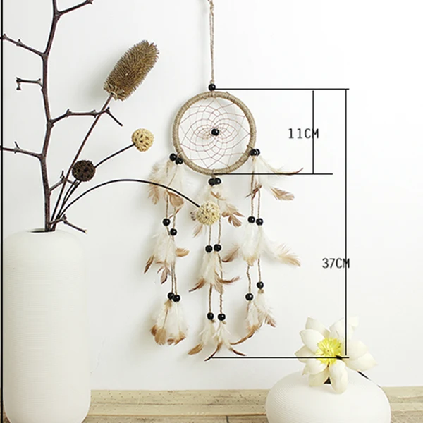 Solid Maxbell Handmade Brown Dream Catcher Home Wall Hanging Decor Recyclable