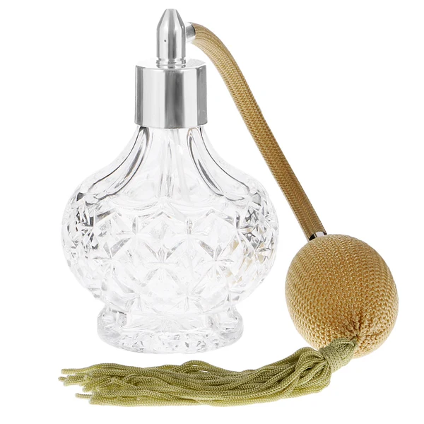 Green Maxbell Vintage Long Perfume Atomizer Fragrance Spray Glass Bottles Lady Gifts 100ML Durable
