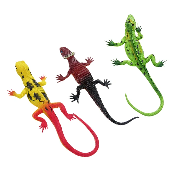 Fast Maxbell Vivid Reptile Animal Rubber Lizard Model Figure Educational Toy - Green Breathable