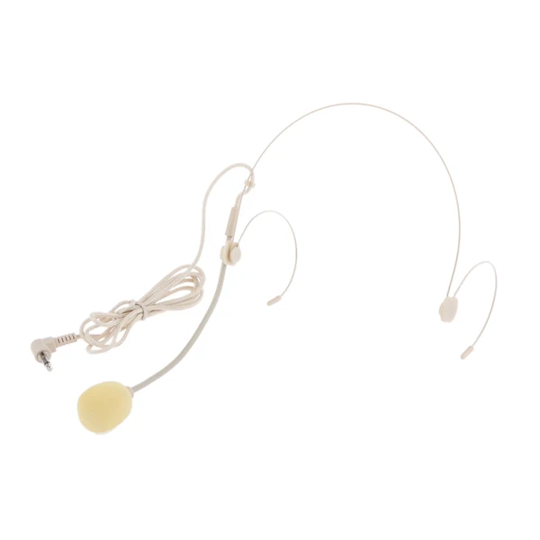 Superior Maxbell Yellow Professional Double Earhook Headset Headworn Microphone L Bending Innovative
