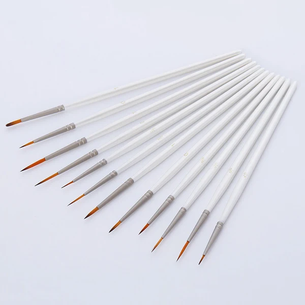 Genuine Maxbell 12Pcs Paint Brush Miniature Brushes for Fine Detailing Art Painting Crafted