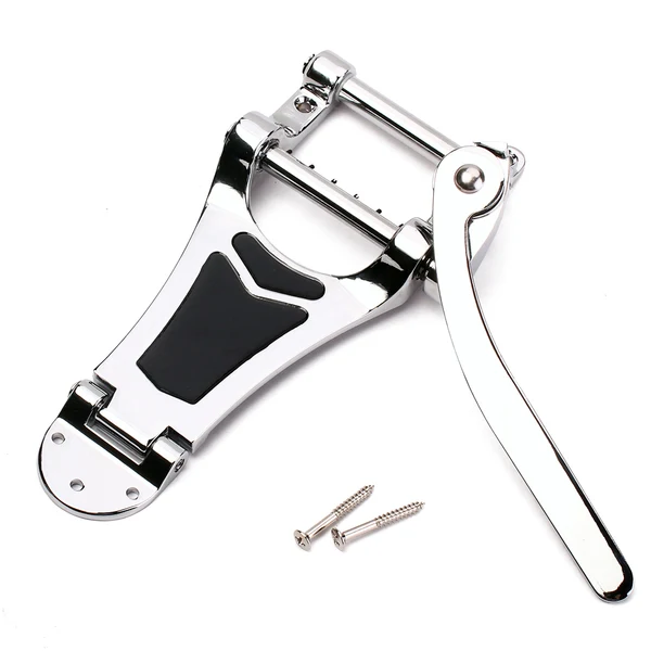 Authentic Maxbell Tremolo Tailpiece Bridge for Les Paul Guitar Accs Chrome Functional