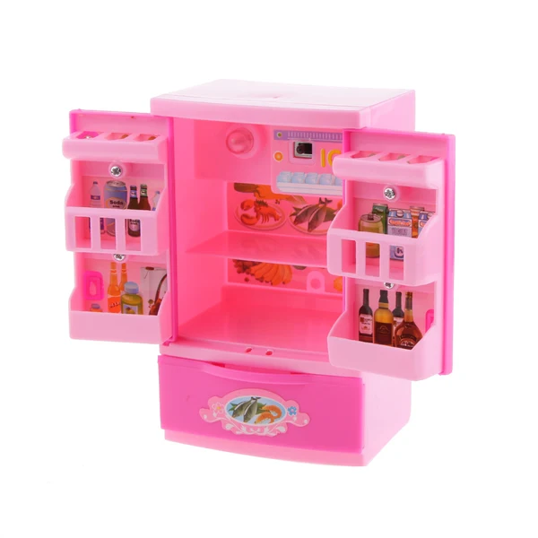 Environmentally Friendly Maxbell Play House Mini Fridge Children Kids Toys Solid