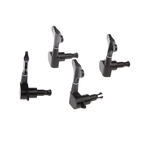 Practical Maxbell 2L 2R Guitar Machine Heads Tuning Pegs Tuners Parts for 4 Strings Bass Black High-End