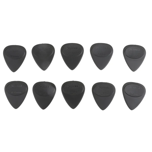 Verified Maxbell Box of 10pcs Mixed Thickness Non Slip Guitar Picks Ukulele Plectrums - Black Artisan