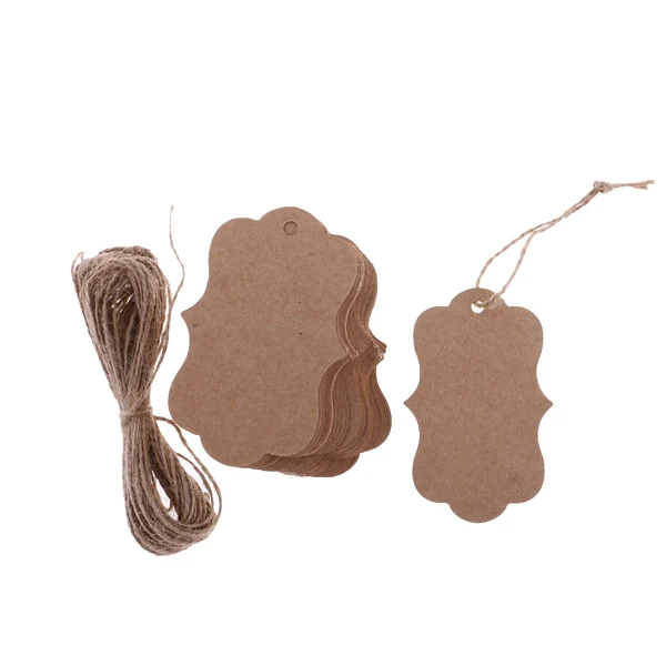 Unique Maxbell 100 Pieces Blank Paper Tags Label Price Gift Tags Wedding Party Favor Brown Relaxed