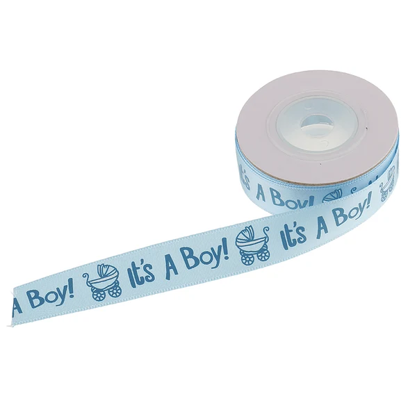 Effective Maxbell 10 Yards roll Baby Shower Satin Grosgrain Ribbon DIY Gift Wrapping Belt Boy Sophisticated