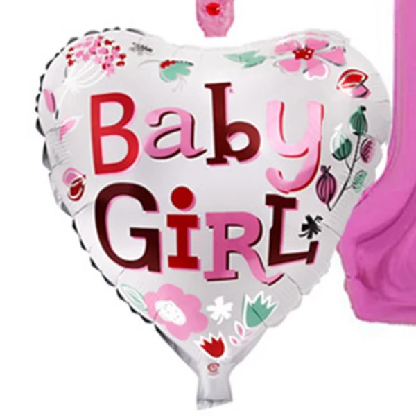 Breathable Maxbell 5 set Cute Foil Balloons Baby First 1st Birthday Party Decoration Girl Pink Original Design