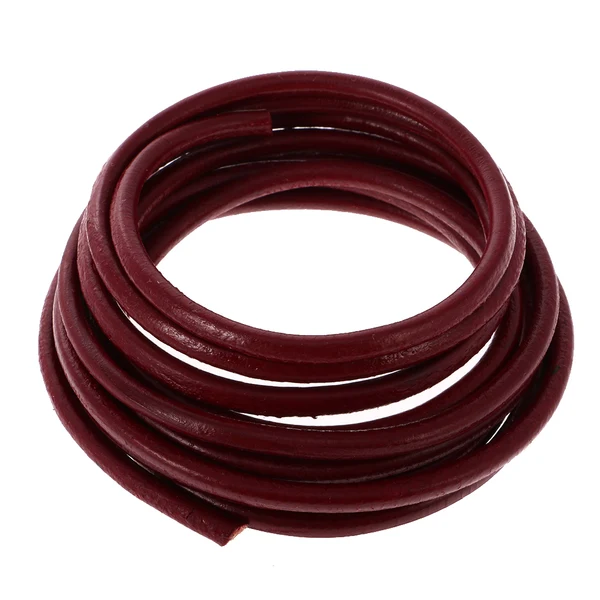 Classic Maxbell 2 Meter 4mm Round Leather Cord Jewelry Beading Making String Red Coffee Stylish