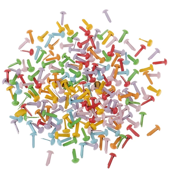 First-Class Maxbell 200 Pieces Metal Brad Paper Fastener For Scrapbooking Craft 4.5x8mm Verified