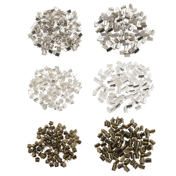 Easy-to-Use Maxbell 100 Pieces Clasps Clamps Fasteners End for Jewelry Making 6mm Bronze Pure