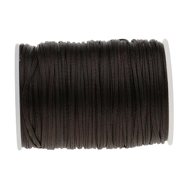 Crafted Maxbell 70 Meters Flat Line Waxed Thread For Leather Craft 1.2mm brown Contemporary