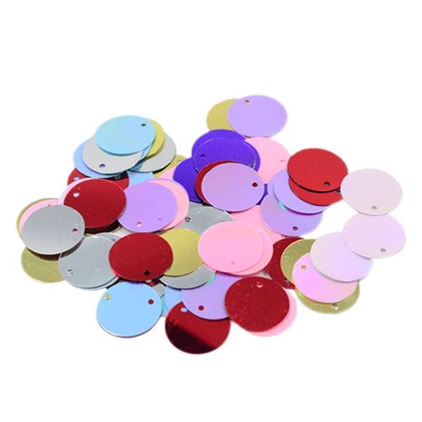 Official Maxbell DIY Shiny Round Loose Sequins Paillettes Sewing Craft 16mm Mixed Color Next-Generation