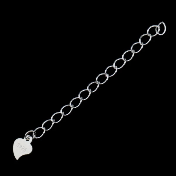 Unique 5 Piece 925 Sterling Silver Extender Chain for Jewelry Making Findings 5cm Natural