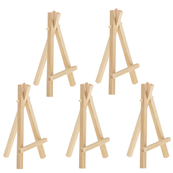 High-Performance Maxbell 5pcs Mini Wooden Easel Display Painting Stand Card Canvas Holders 12.5x7cm Flexible